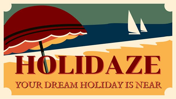 Holidaze landing page screenshot