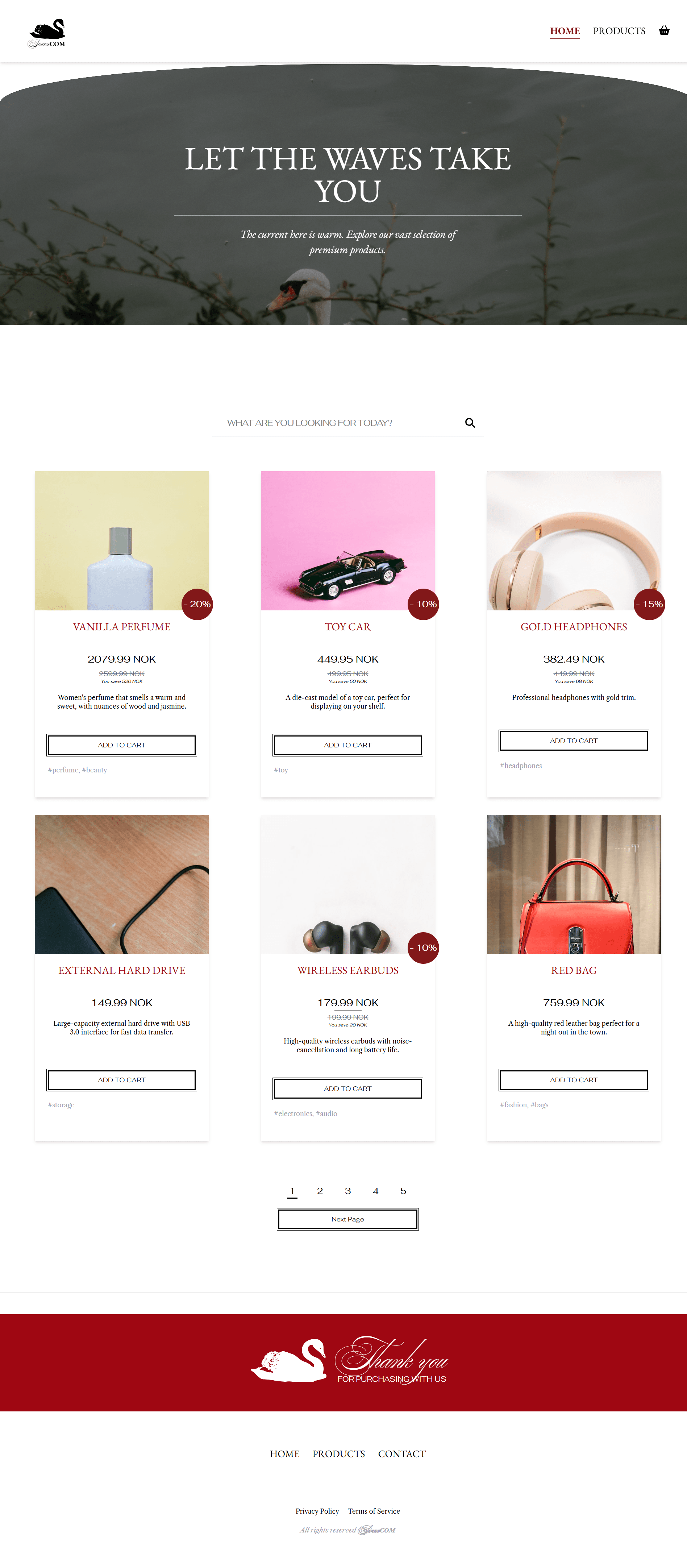 Website screenshot