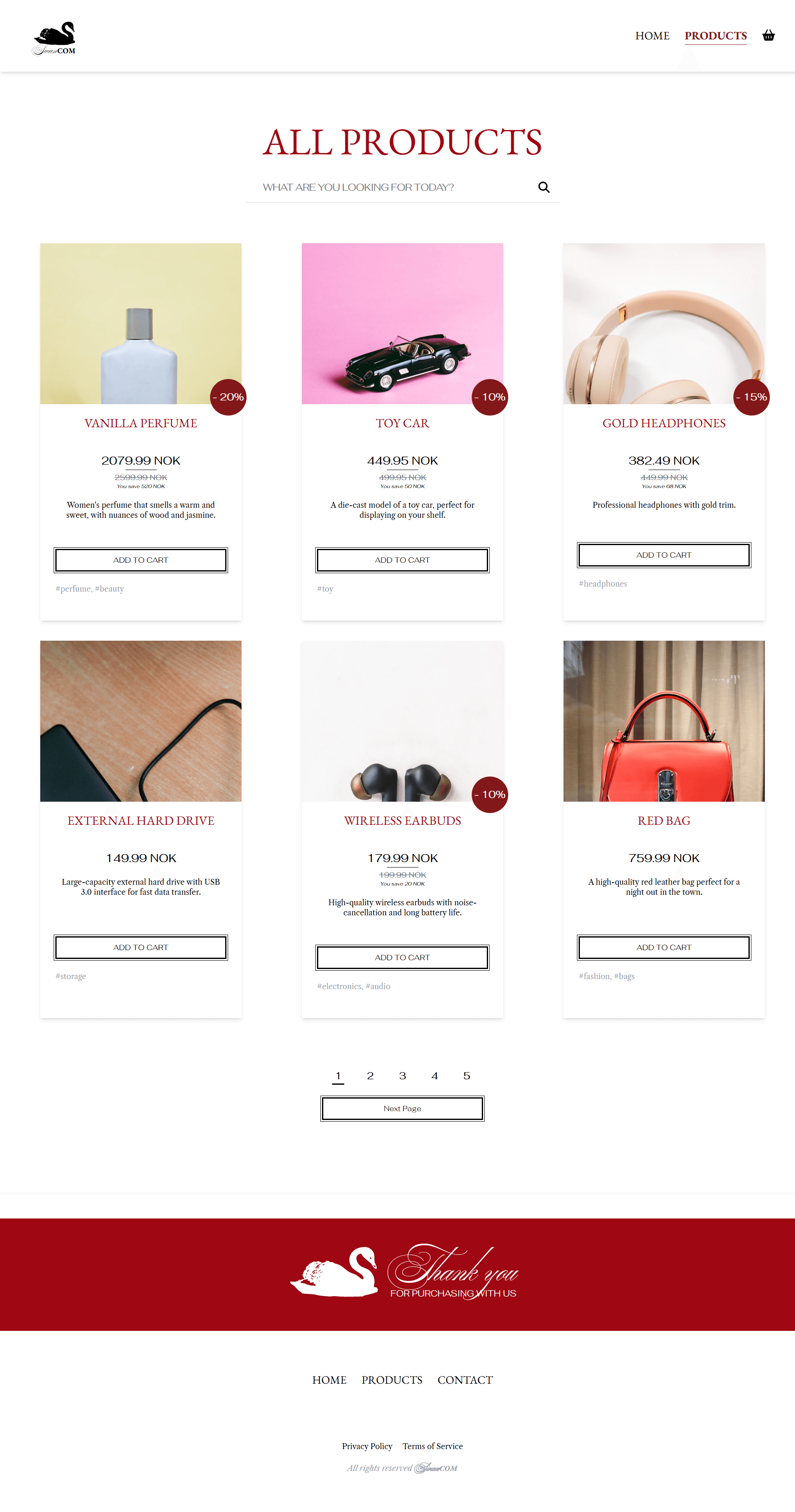 Website screenshot