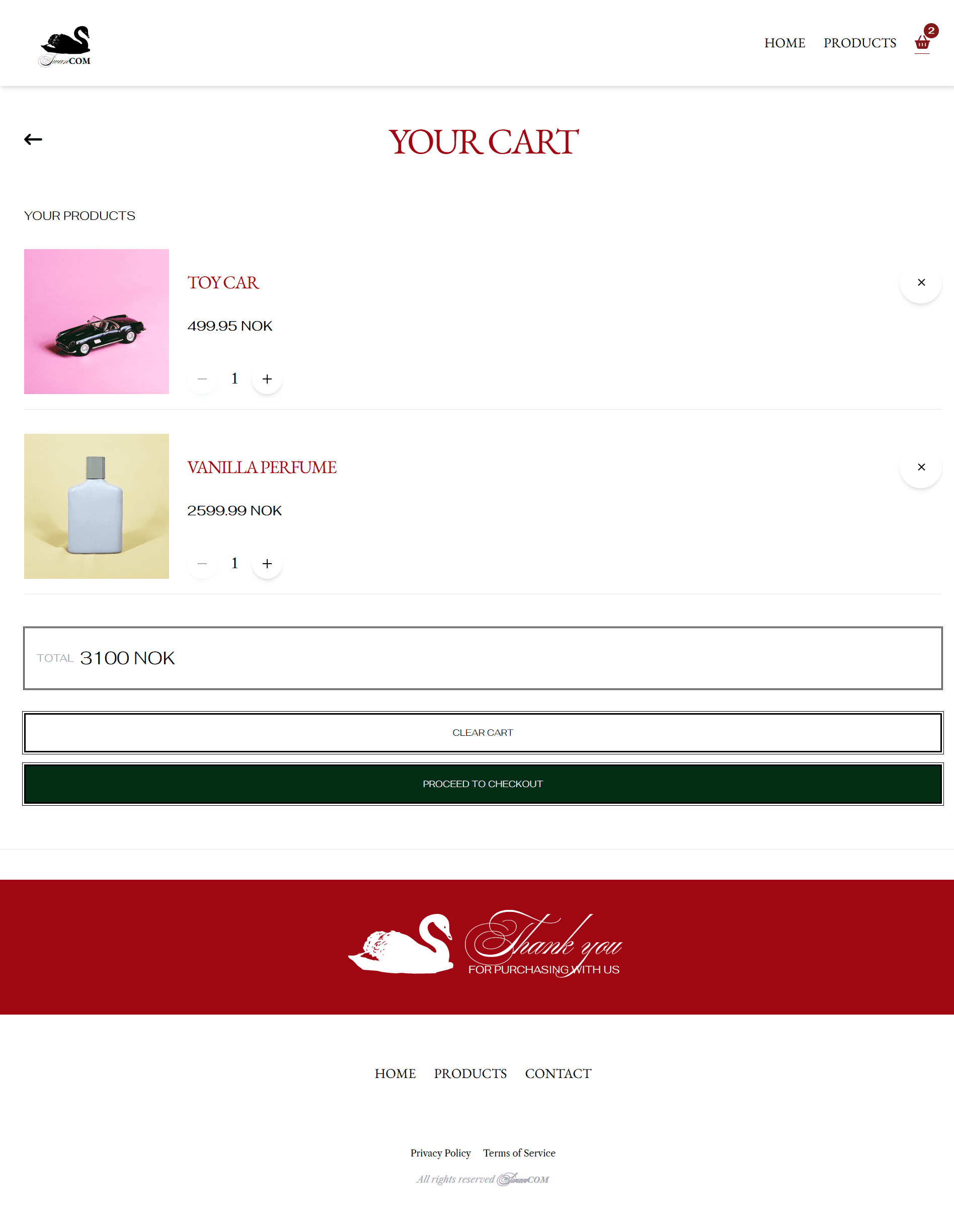 Website screenshot